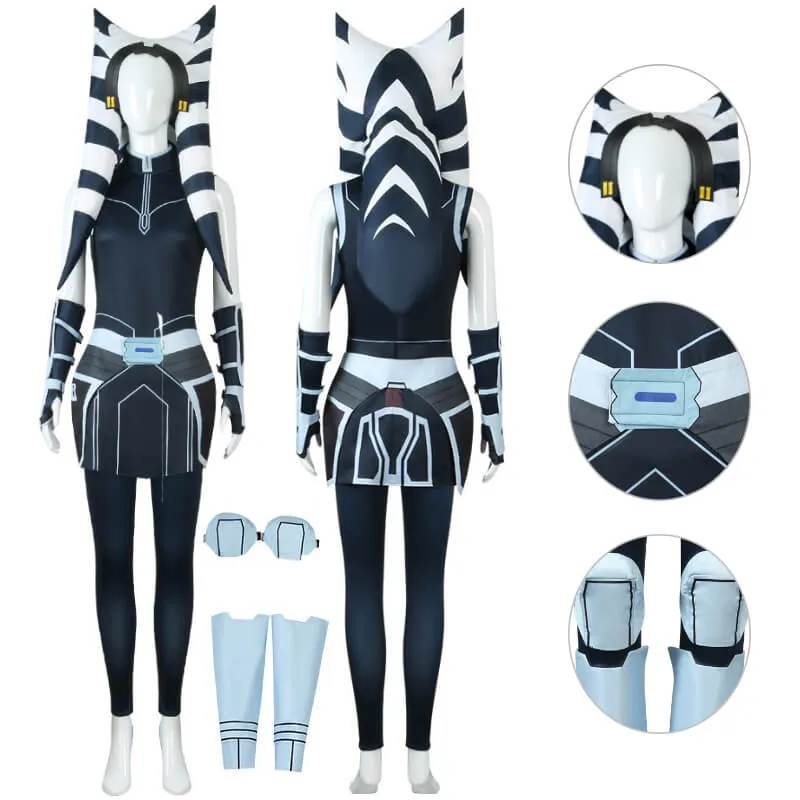 Ahsoka Tano Costume Adults Ahsoka Cosplay Outfit Kids Halloween Carvinal Suit BEcostume
