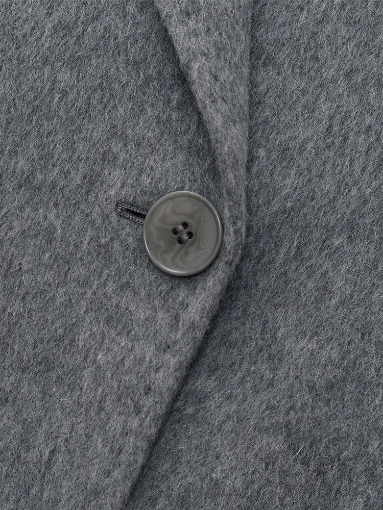 Alpaca Wool Longline Women Overcoat