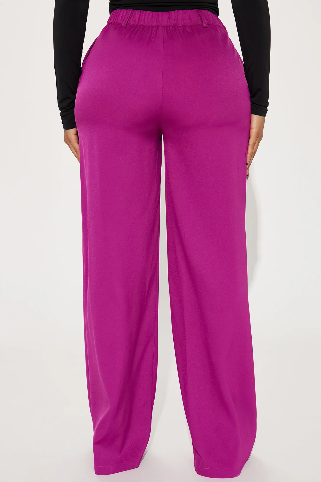 Annalise Asymmetrical Trouser - Magenta