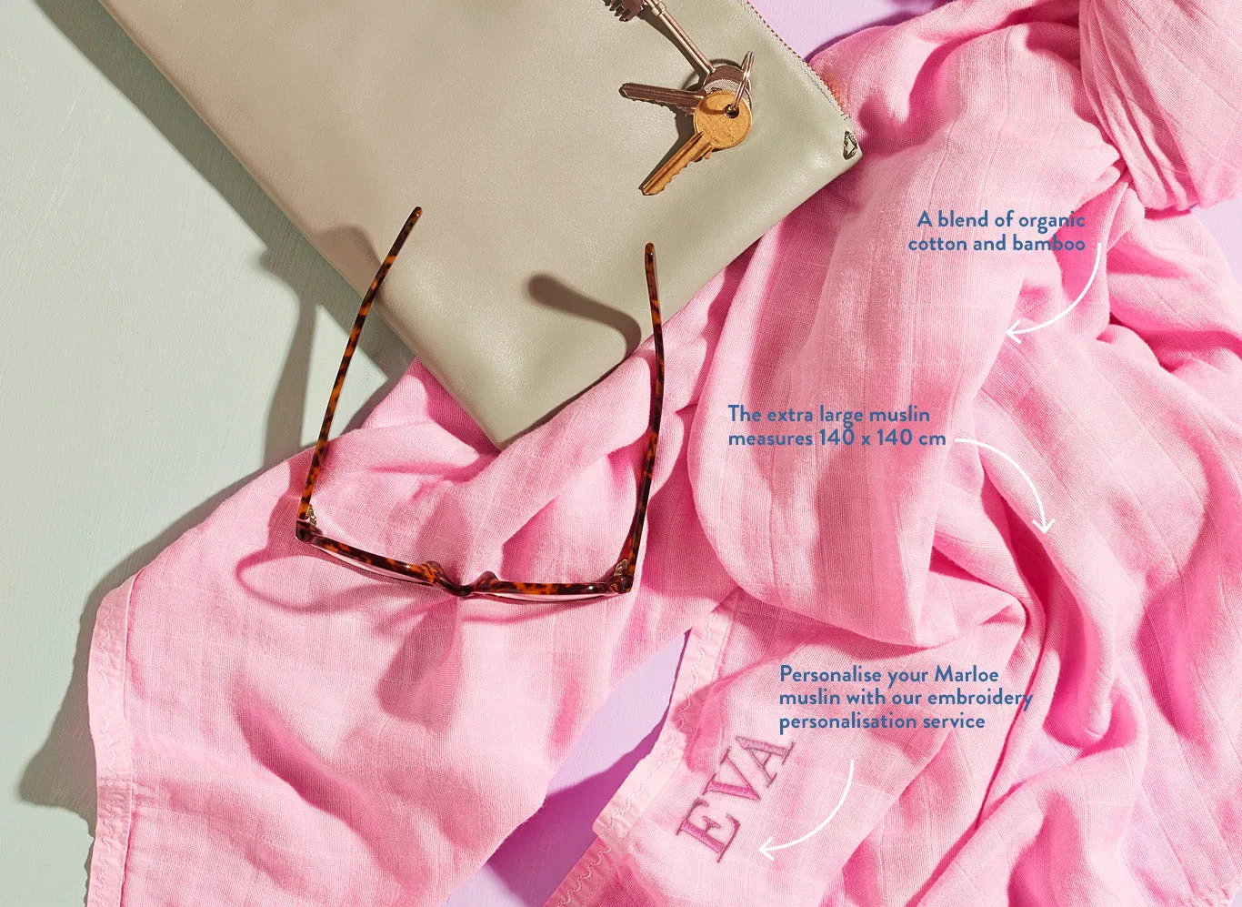 Baby Blanket - Powder Pink