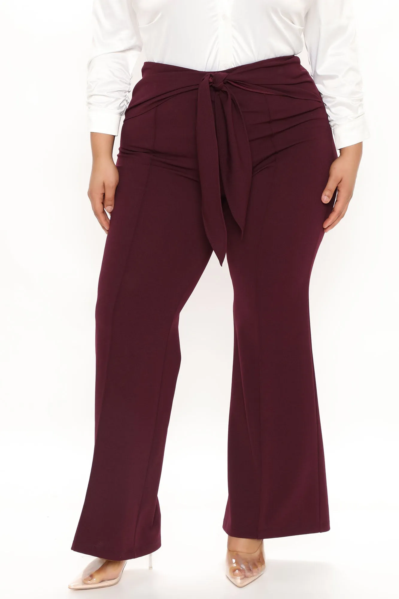 Behind Closed Doors Dress Pant 35 - Burgundy