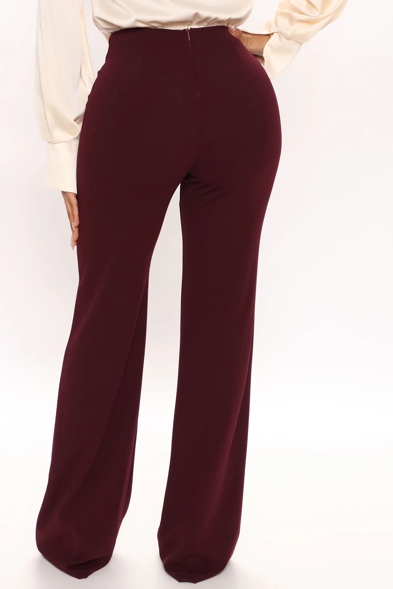 Behind Closed Doors Dress Pant 35 - Burgundy