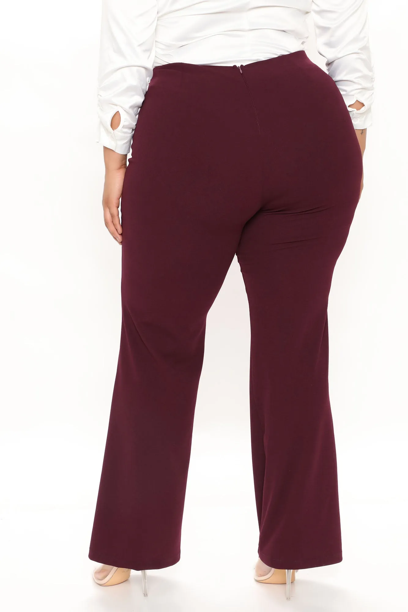 Behind Closed Doors Dress Pant 35 - Burgundy