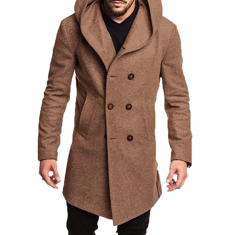 Blade Runner Jacket Men's Hooded Woolen Coat Overcoat Jacket