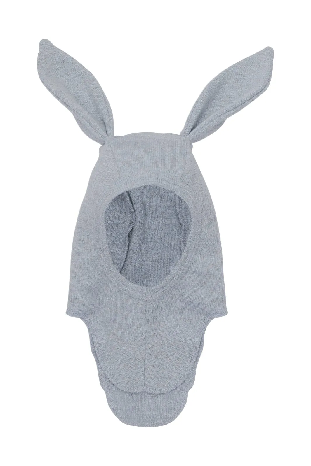 Huttelihut - Balaclava Ears Wool Rib - Quarry