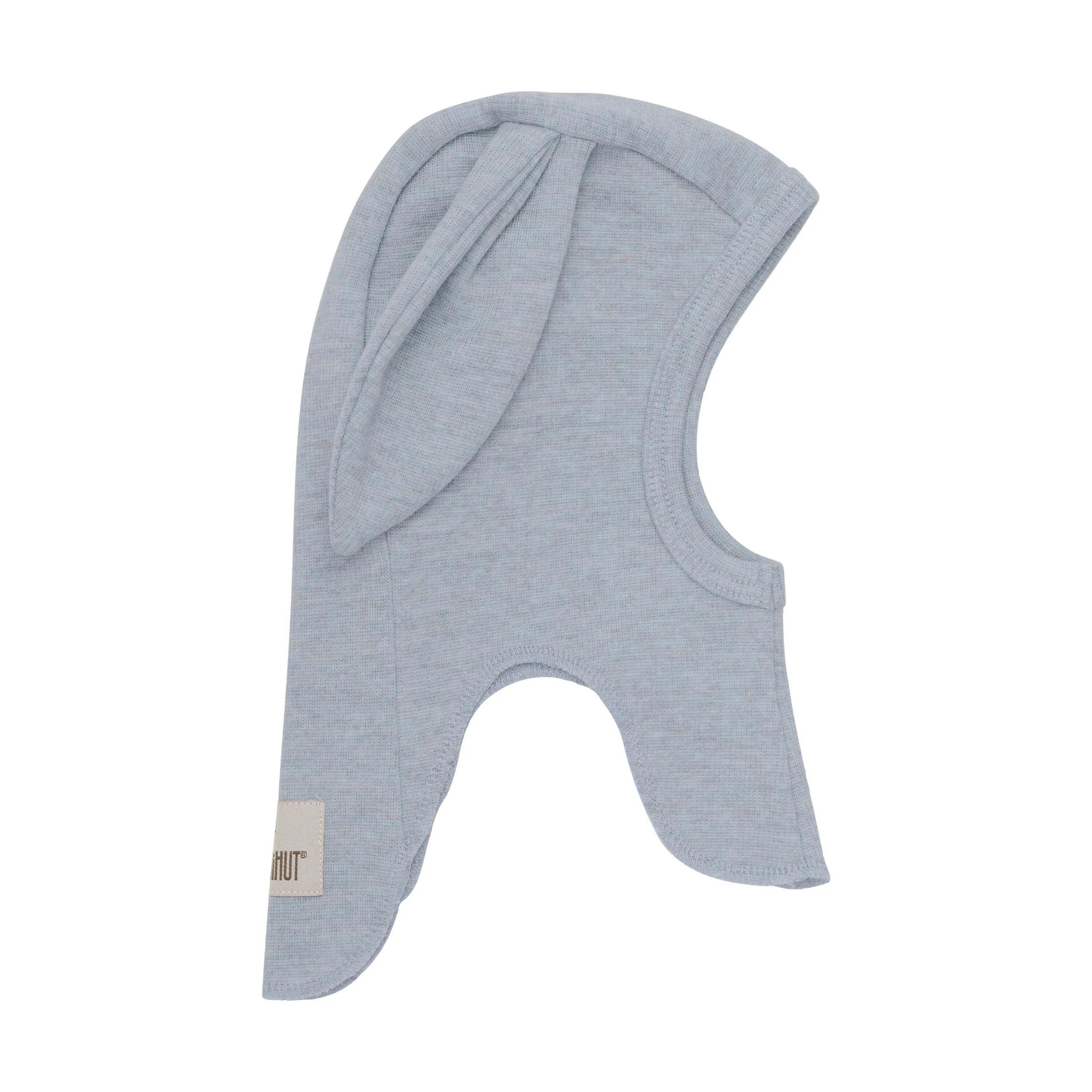 Huttelihut - Balaclava Ears Wool Rib - Quarry