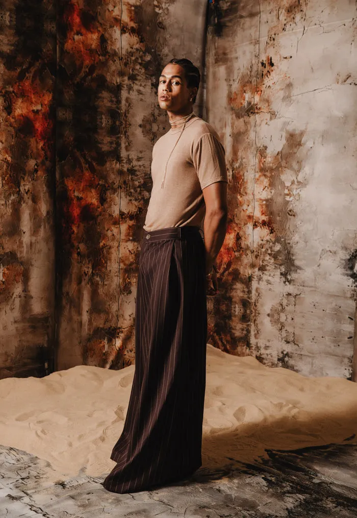 Kanu Pants Striped Brown