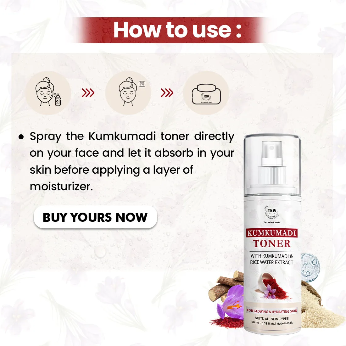 Kumkumadi Toner for Glowing Skin.