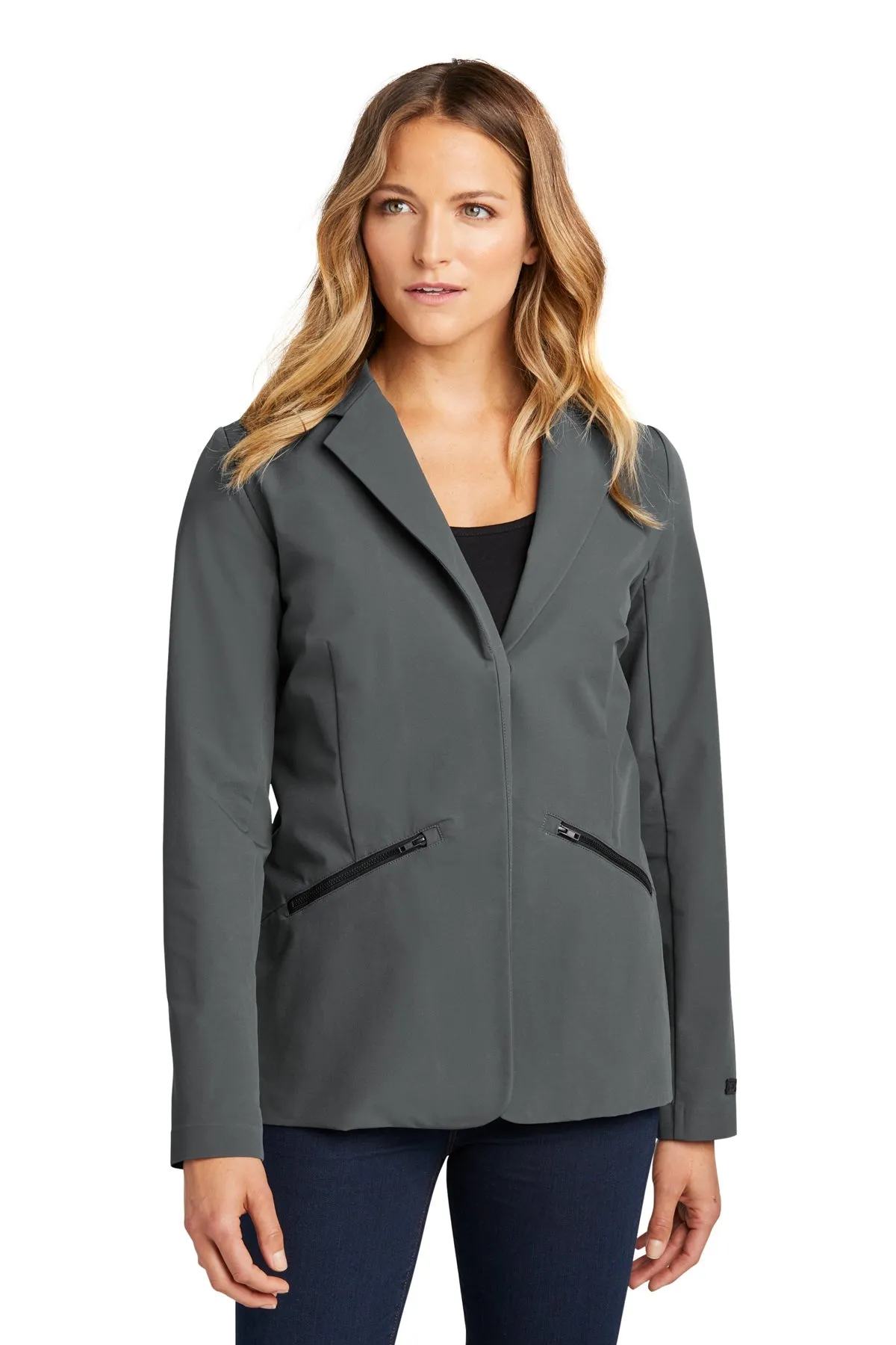 OGIO Ladies Fusion Branded Blazer, Tarmac Grey