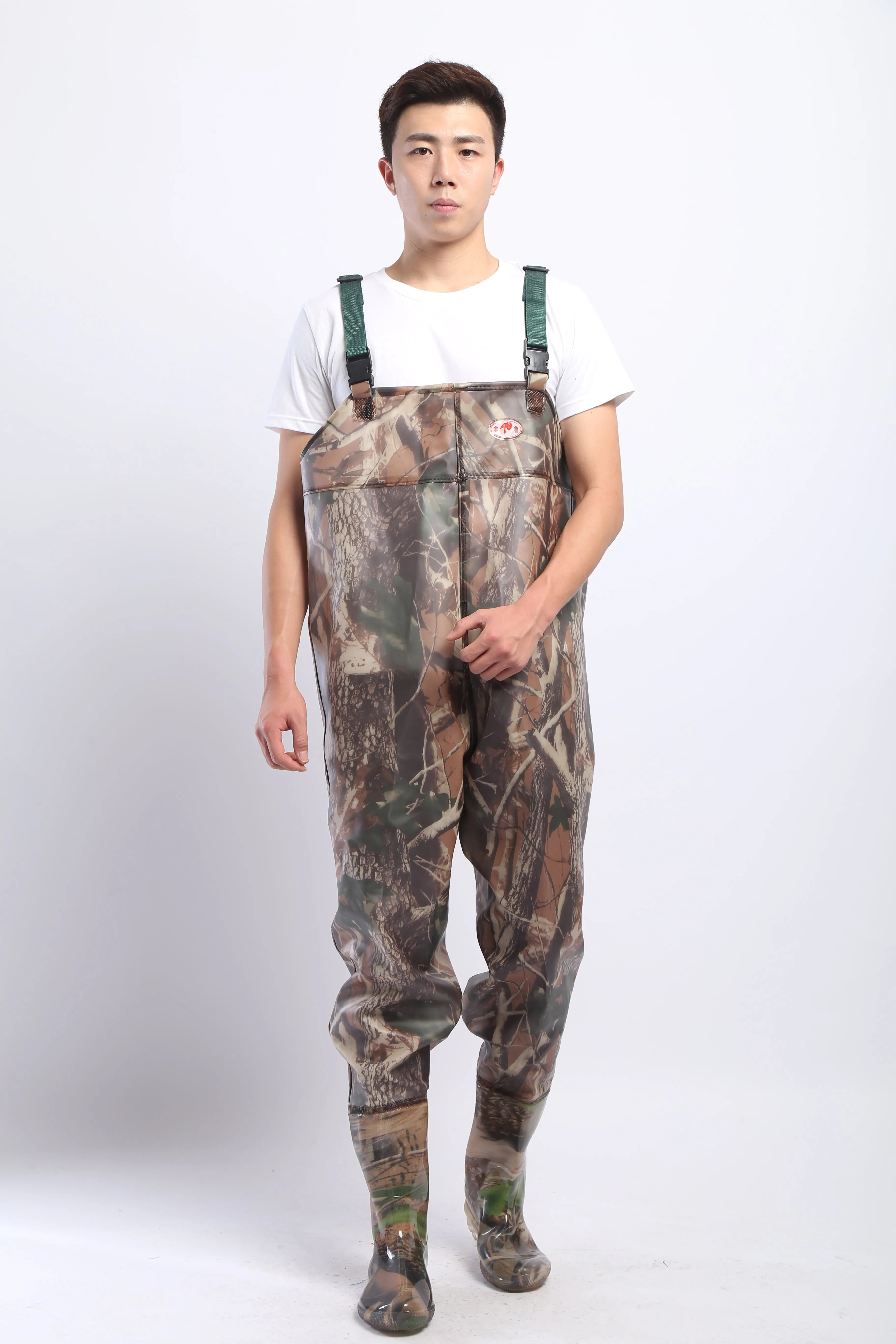 PVC Fishing & Hunting Lightweight Chest Waders-Size:40