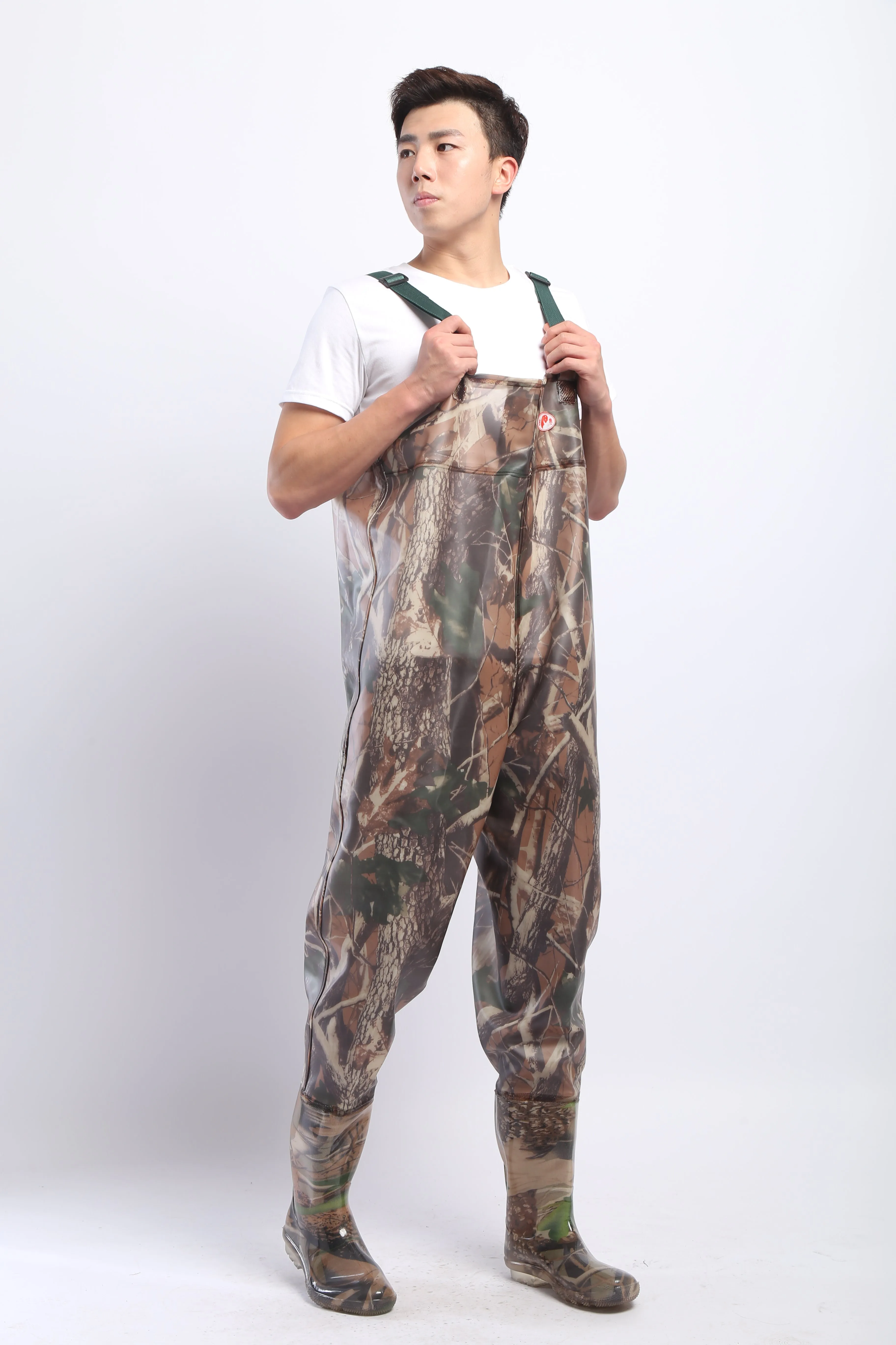 PVC Fishing & Hunting Lightweight Chest Waders-Size:40
