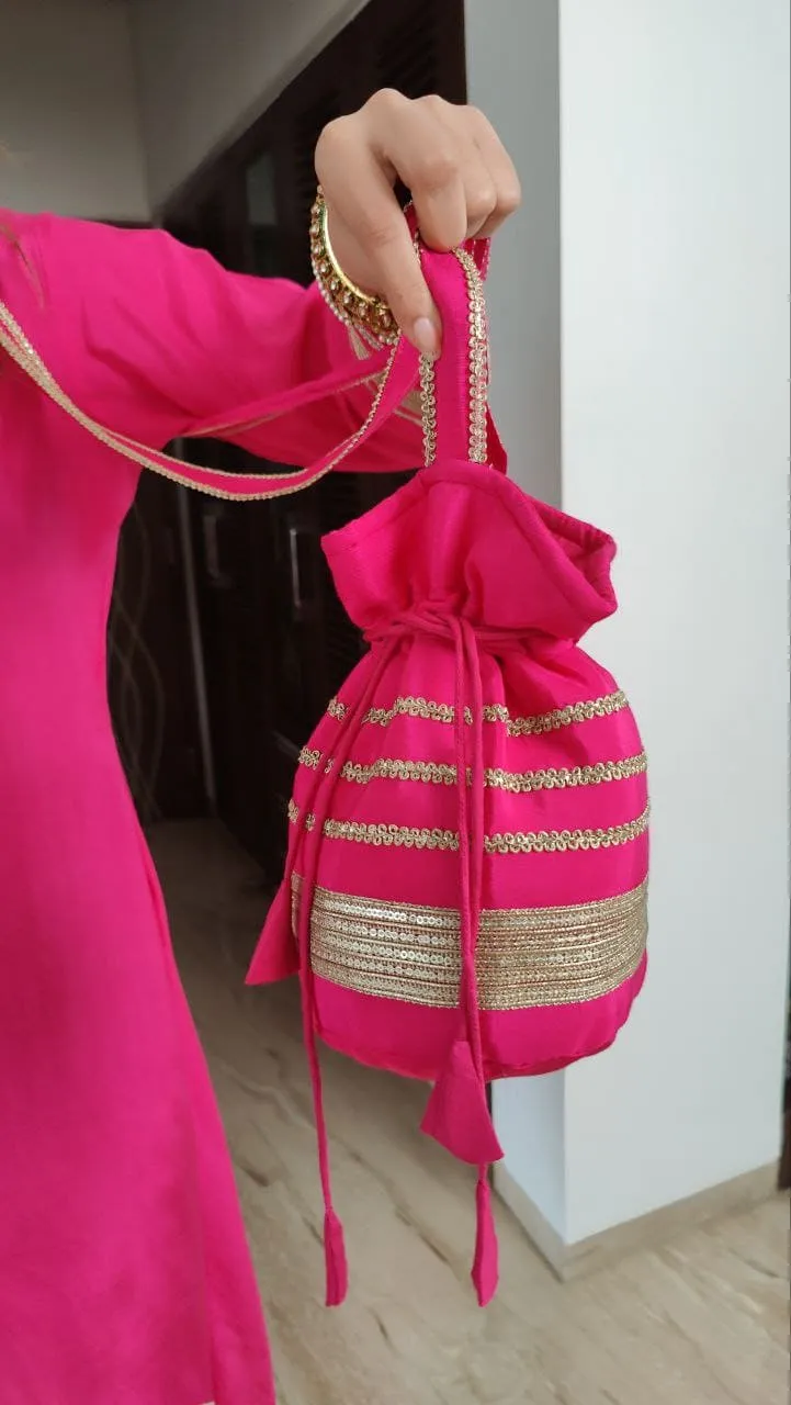 Rani Pink Potli Set