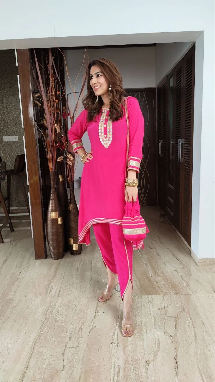 Rani Pink Potli Set
