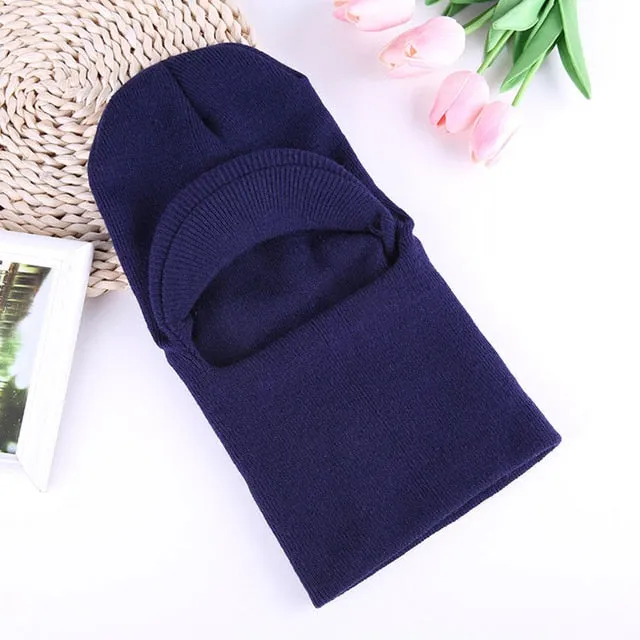 Sidiou Group Thick Wool Polar Fleece Winter Neck Warmer Thermal Windproof Balaclava Snowboard Hats