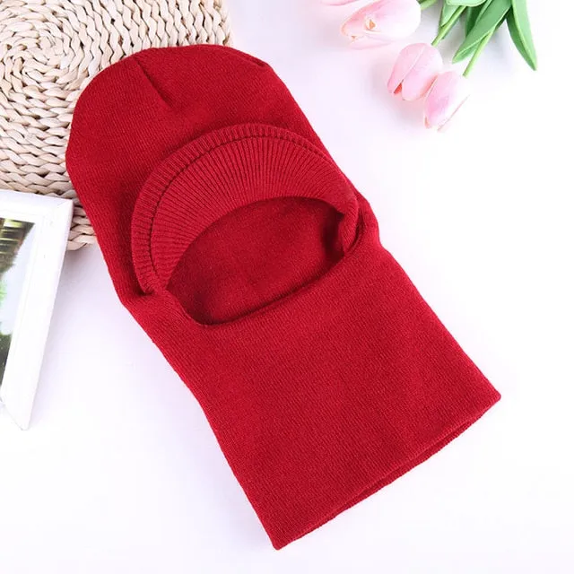 Sidiou Group Thick Wool Polar Fleece Winter Neck Warmer Thermal Windproof Balaclava Snowboard Hats