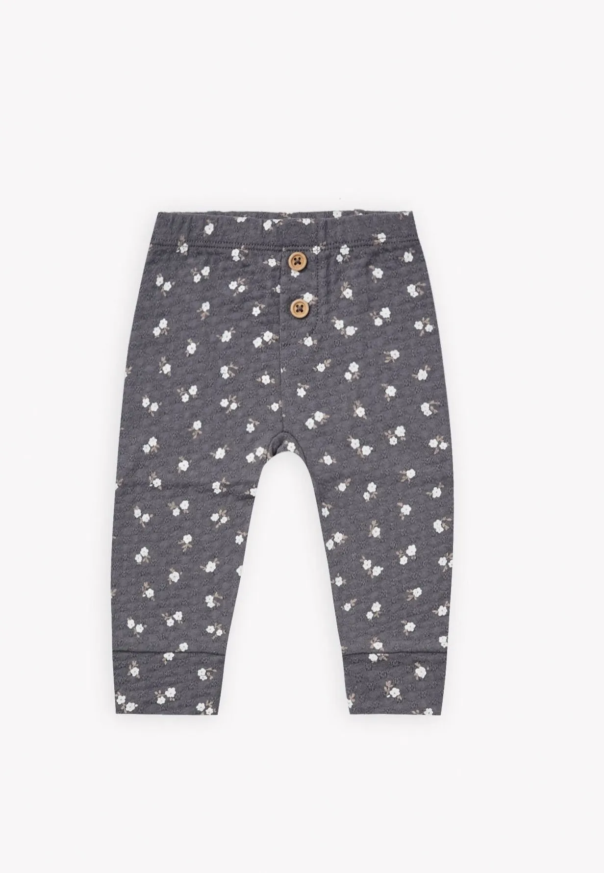 The Pointelle Leggings by Quincy Mae - Dark Floral