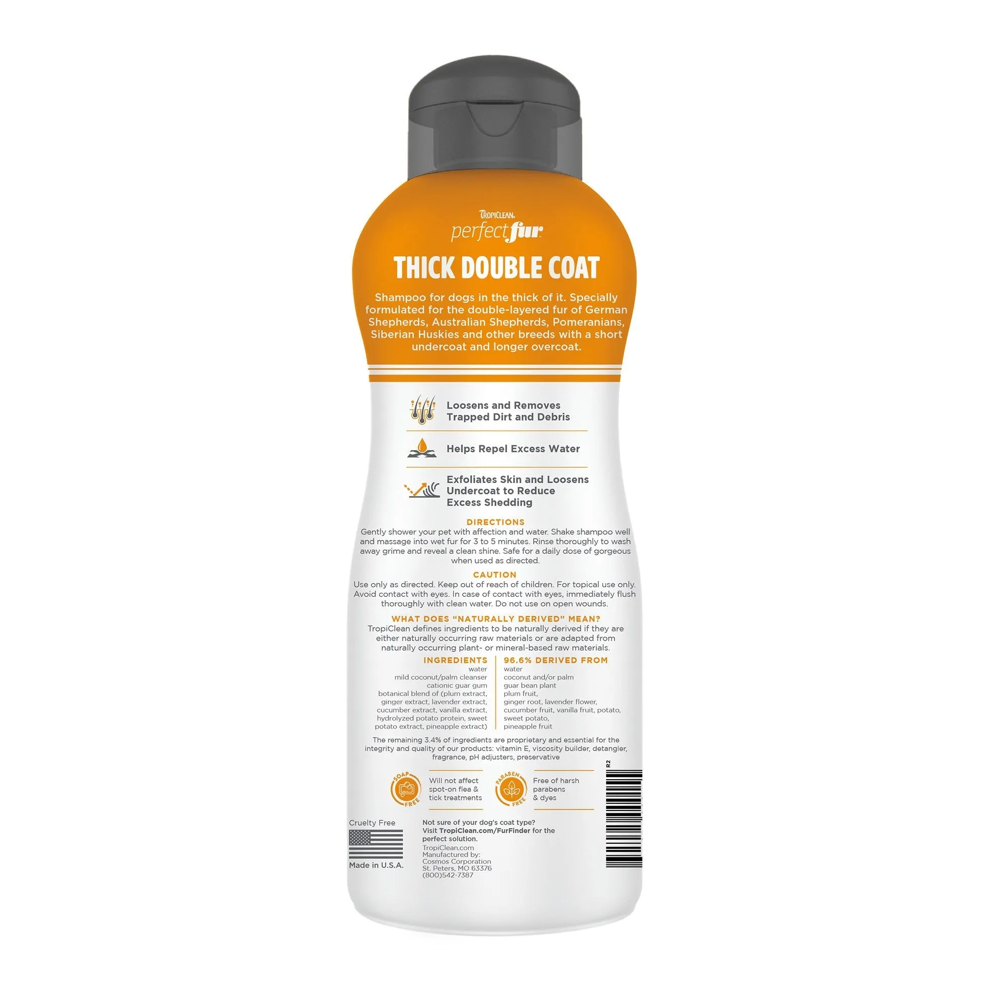 Tropiclean Perfectfur - Thick Double Coat - Dog Shampoo