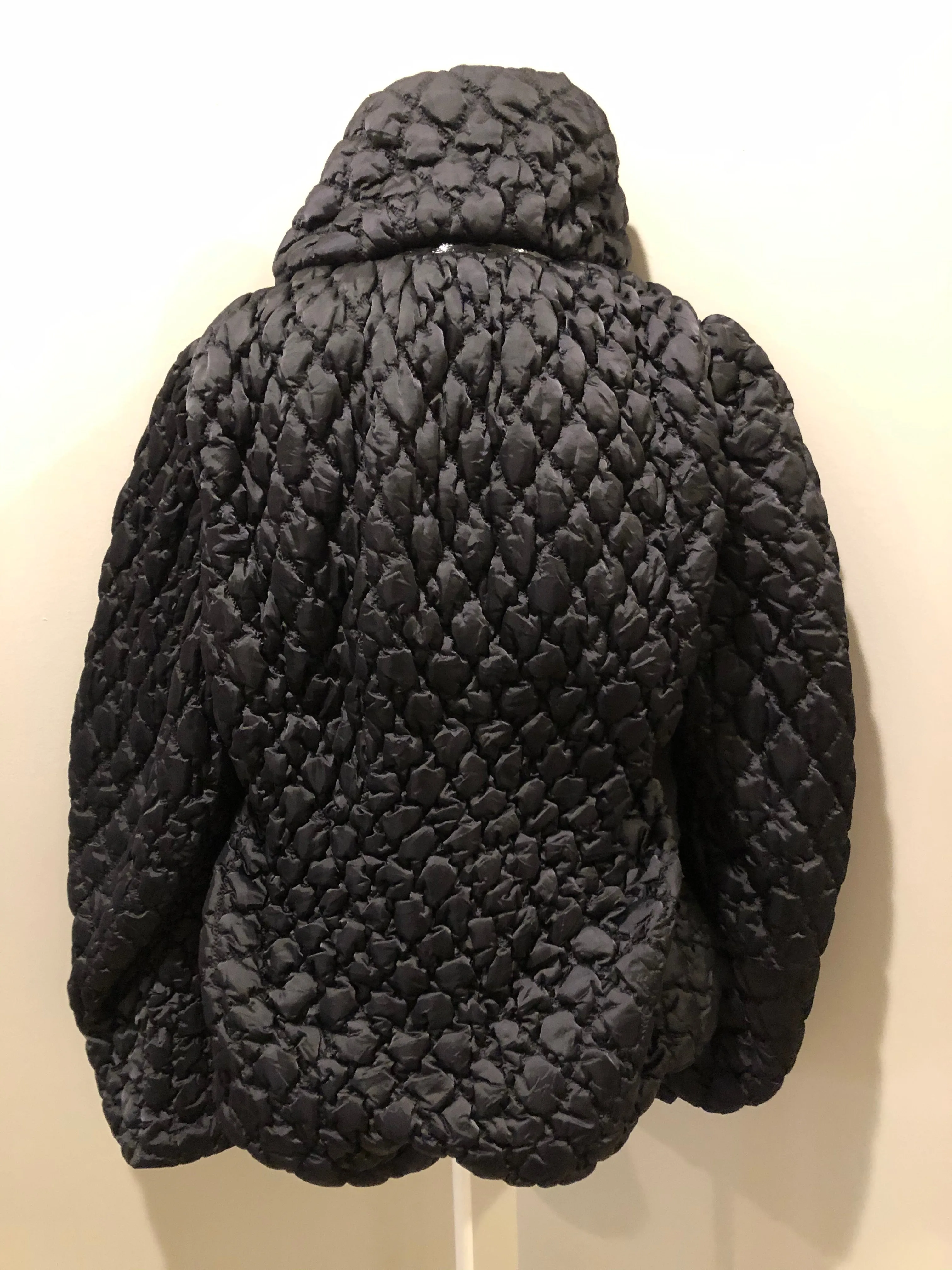 TWF Black Quilted Puffer Jacket