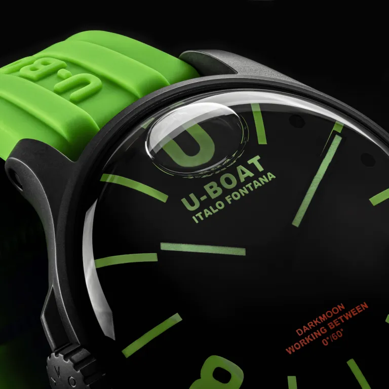 U-Boat Watch Darkmoon 44 Green Curve Black PVD 9534/A